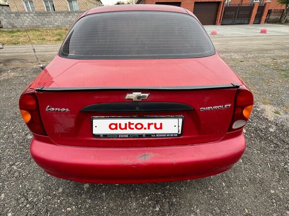 2007 Chevrolet Lanos I, красный, 130000 рублей - вид 2