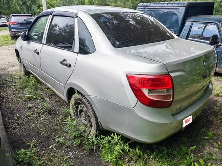 2014 Lada (ВАЗ) Granta I, серебристый, 290000 рублей, вид 4