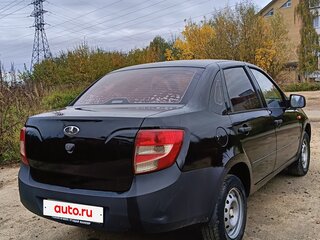 2013 Lada (ВАЗ) Granta I, чёрный, 350000 рублей, вид 5