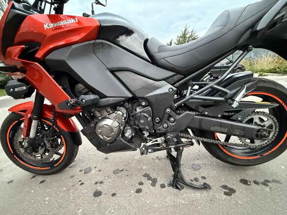 2014 Kawasaki Versys 1000, оранжевый, 700000 рублей - вид 6