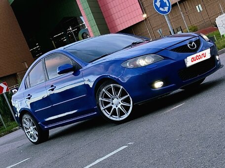2007 Mazda 3 I (BK) Рестайлинг, синий, 648000 рублей, вид 2