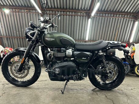 2017 Triumph Scrambler, зелёный, 1050000 рублей, вид 4