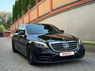 2018 Mercedes-Benz S-Класс 350 d Long VI (W222, C217) Рестайлинг, чёрный, 4850000 рублей, вид 3