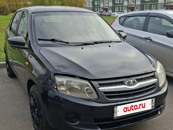 2016 Lada (ВАЗ) Granta I, чёрный, 270000 рублей - вид 1