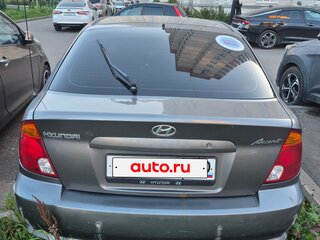 2003 Hyundai Accent II Рестайлинг, серый, 150000 рублей, вид 4