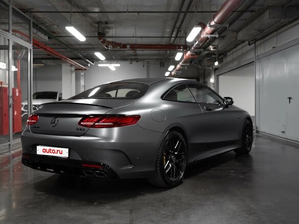 2018 Mercedes-Benz S-Класс AMG 63 AMG III (W222, C217) Рестайлинг, серый - вид 2
