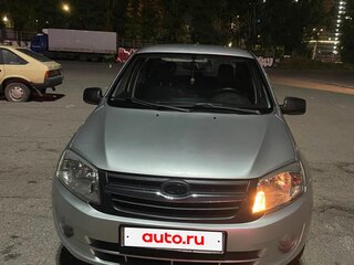2013 Lada (ВАЗ) Granta I, серебристый, 395000 рублей, вид 2