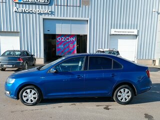 2019 Skoda Rapid I Рестайлинг, синий, 1085000 рублей, вид 4