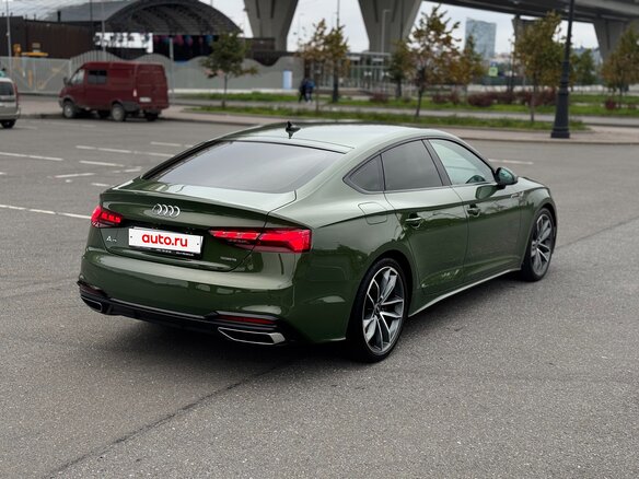 2021 Audi A5 Sportback 45 TFSI II (F5) Рестайлинг, зелёный, 4450000 рублей - вид 5