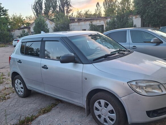 2009 Skoda Fabia II, серебристый, 360000 рублей