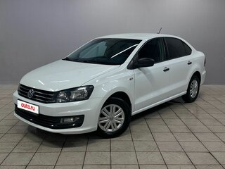 2017 Volkswagen Polo V Рестайлинг, белый, 940000 рублей, вид 1