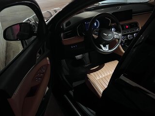 2021 Genesis G70 I Рестайлинг, синий, 3700000 рублей, вид 4
