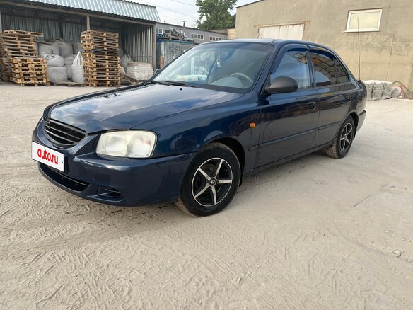 2008 Hyundai Accent ТагАЗ II, синий