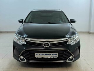 2016 Toyota Camry VII (XV50) Рестайлинг, чёрный, 1530000 рублей, вид 2