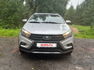 2018 Lada (ВАЗ) Vesta SW Cross I, серебристый, 830000 рублей, вид 4
