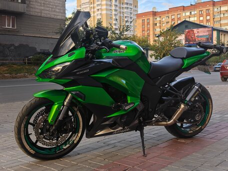 2017 Kawasaki Z 1000SX, зелёный, 1090000 рублей, вид 4