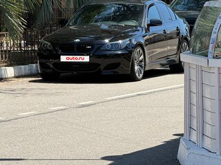 2007 BMW 5 серии 525i V (E60/E61) Рестайлинг, чёрный, 1300000 рублей, вид 2