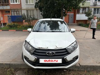2019 Lada (ВАЗ) Granta I Рестайлинг, белый, 385000 рублей, вид 1