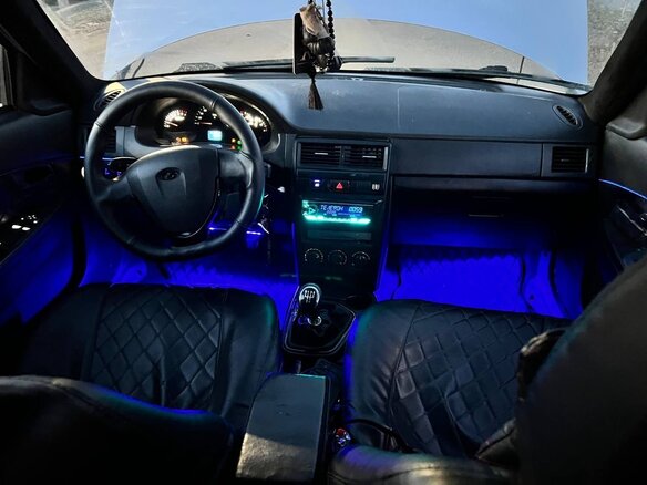 2008 Lada (ВАЗ) Priora I, серебристый, 170000 рублей - вид 5