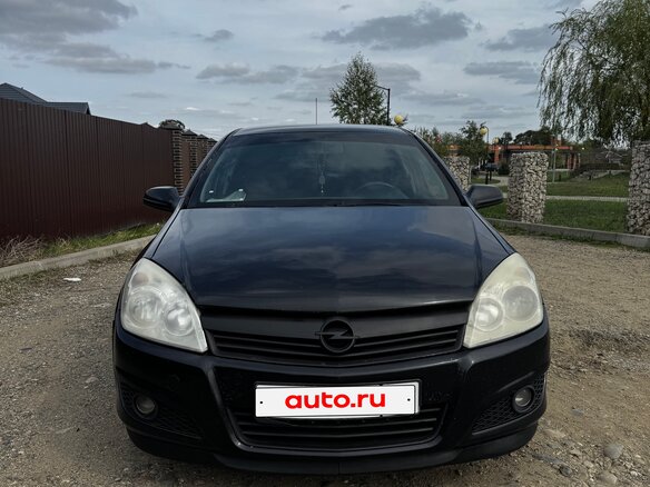2008 Opel Astra H Рестайлинг, чёрный, 499999 рублей