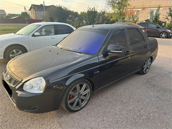 2008 Lada (ВАЗ) Priora I, чёрный, 300000 рублей - вид 1