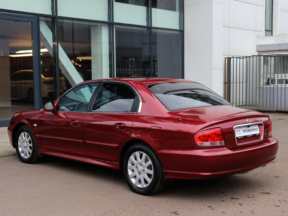 2005 Hyundai Sonata IV (EF) Рестайлинг, красный, 380000 рублей - вид 5
