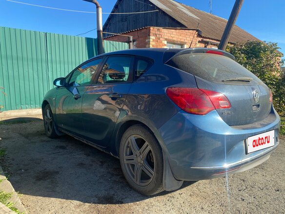 2012 Opel Astra J Рестайлинг, синий - вид 4