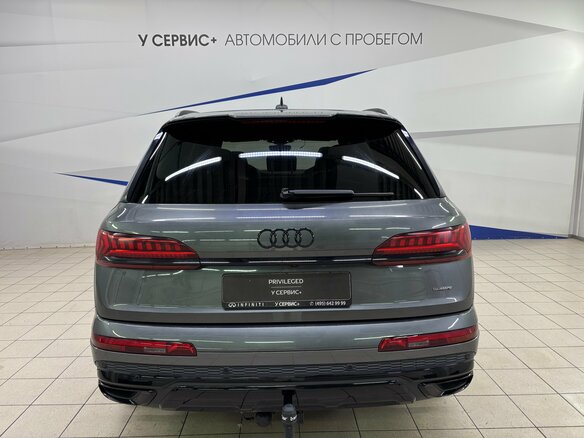 2022 Audi Q7 45 TDI II (4M) Рестайлинг, серый - вид 5