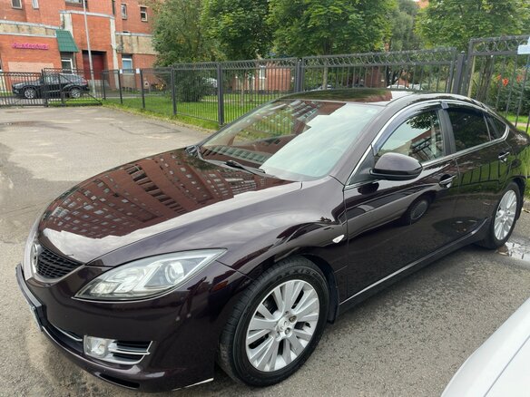 2008 Mazda 6 II (GH), пурпурный, 700000 рублей - вид 1