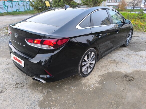 2018 Hyundai Sonata VII (LF) Рестайлинг, чёрный, 1600000 рублей - вид 3