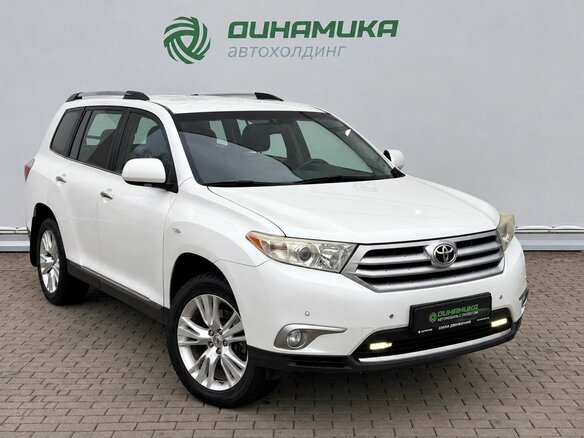 2010 Toyota Highlander II (XU40) Рестайлинг, белый, 1690000 рублей - вид 2