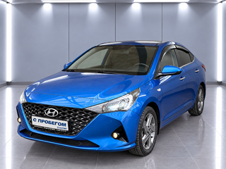 2020 Hyundai Solaris II Рестайлинг, синий, 1540000 рублей, вид 1