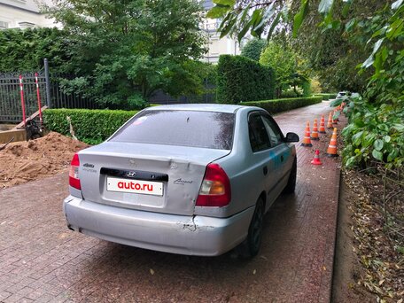 2008 Hyundai Accent ТагАЗ II, серебристый, 130000 рублей, вид 4