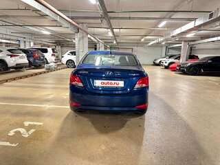 2015 Hyundai Solaris I Рестайлинг, синий, 980000 рублей, вид 5