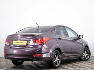 2014 Hyundai Solaris I, фиолетовый, 619000 рублей, вид 4