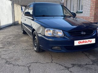 2008 Hyundai Accent ТагАЗ II, синий, 525000 рублей, вид 4