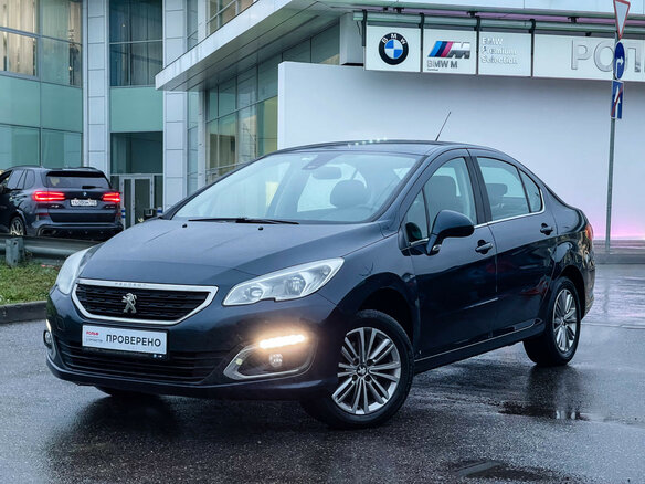 2017 Peugeot 408 I Рестайлинг, синий, 879000 рублей
