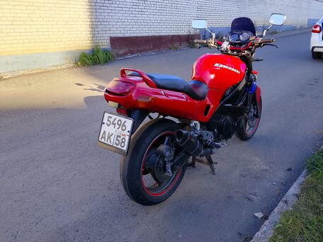 1994 Kawasaki ZZR 400, красный, 155000 рублей, вид 2