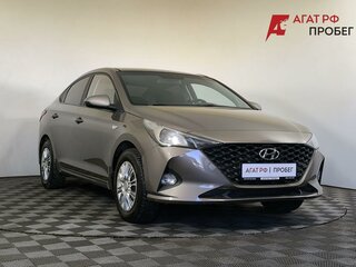 2021 Hyundai Solaris II Рестайлинг, бежевый, 1360000 рублей, вид 3