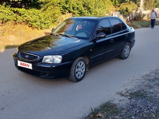 2008 Hyundai Accent ТагАЗ II, чёрный, 265000 рублей, вид 2