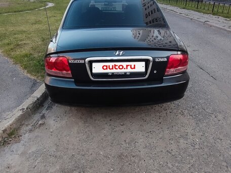 2004 Hyundai Sonata ТагАЗ IV (EF) Рестайлинг, чёрный, 310000 рублей, вид 4
