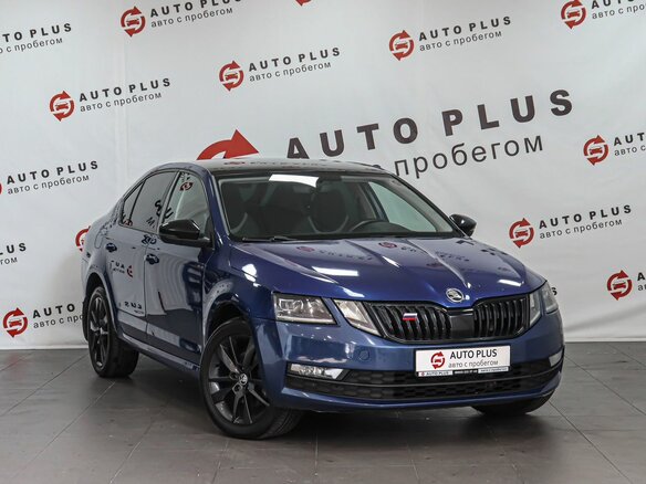 2019 Skoda Octavia III (A7) Рестайлинг, синий, 1839000 рублей