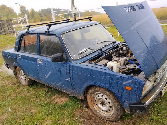 2007 Lada (ВАЗ) 2107, синий, 95000 рублей - вид 7