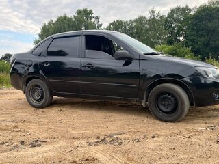 2013 Lada (ВАЗ) Granta I, чёрный, 300000 рублей, вид 2