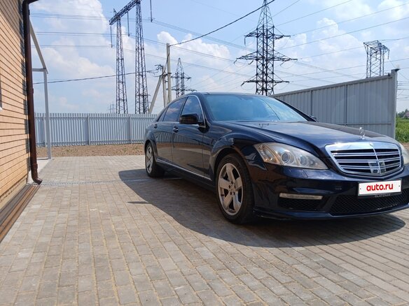 2008 Mercedes-Benz S-Класс 350 Long V (W221), синий, 1550000 рублей - вид 1
