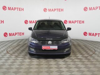 2017 Volkswagen Polo V Рестайлинг, синий, 850000 рублей, вид 2