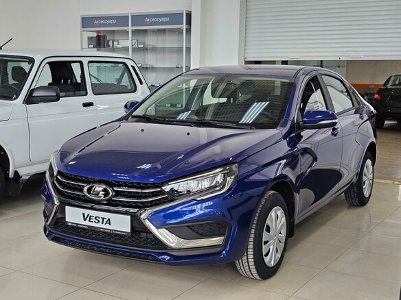 2026 Lada (ВАЗ) Vesta I Рестайлинг (NG), синий - вид 1