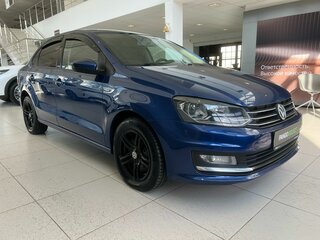 2018 Volkswagen Polo V Рестайлинг, синий, 969000 рублей, вид 3