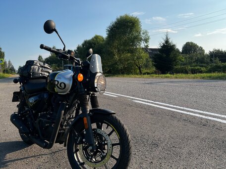 2024 Royal Enfield Hunter, чёрный, 365000 рублей, вид 3