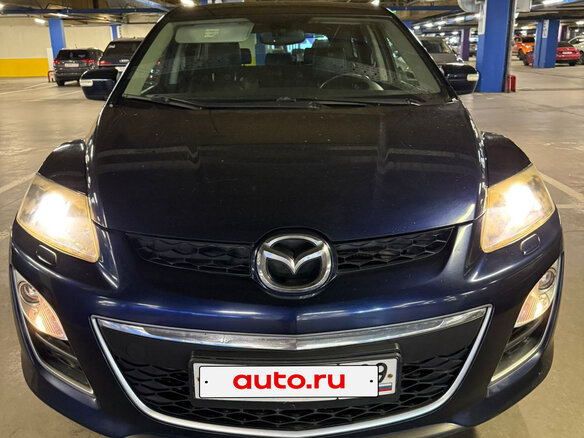 2010 Mazda CX-7 I Рестайлинг, синий, 820000 рублей - вид 2